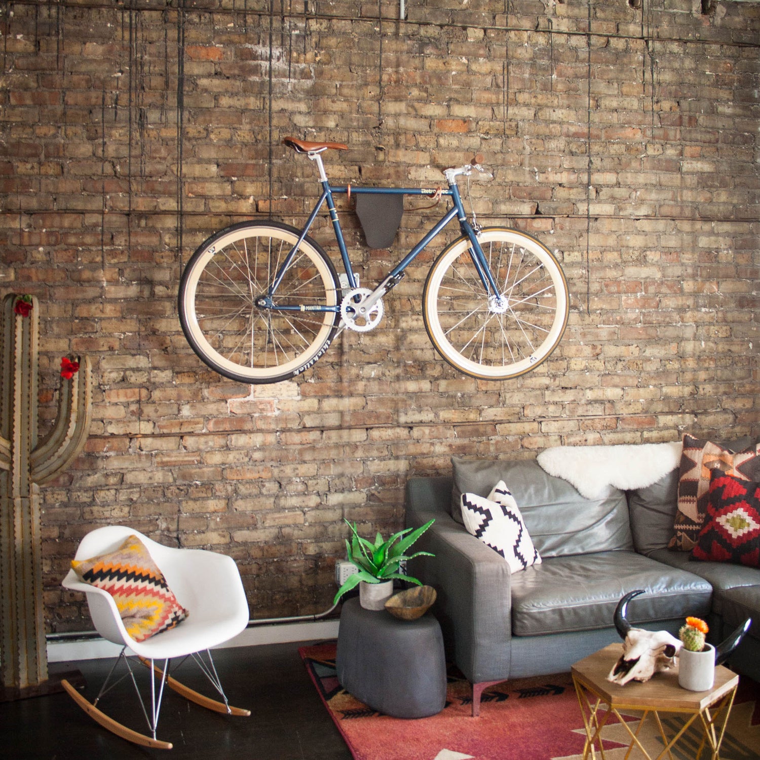 Home Bike Rack - Bull Horn Bicycle Storage made in UK by Trophy